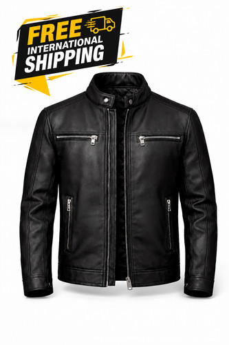 Men black genuine leather - genuine,